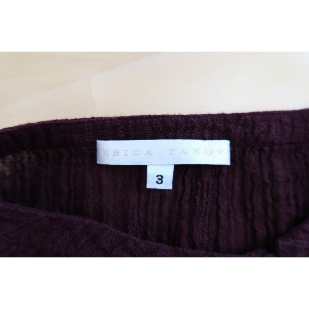 ERICA TANOV Linen Gauze Plisse Crinkle Dolman Blouse Top Garmentory 3 XL $325 - Picture 6 of 11